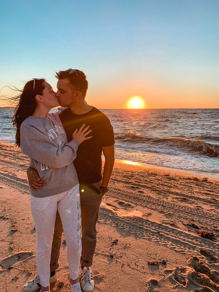 Enjoying the sunset in Mattituck!