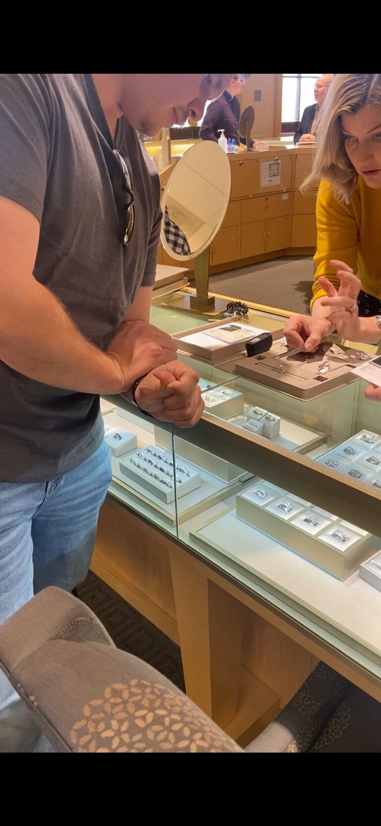Picking out the ring!!