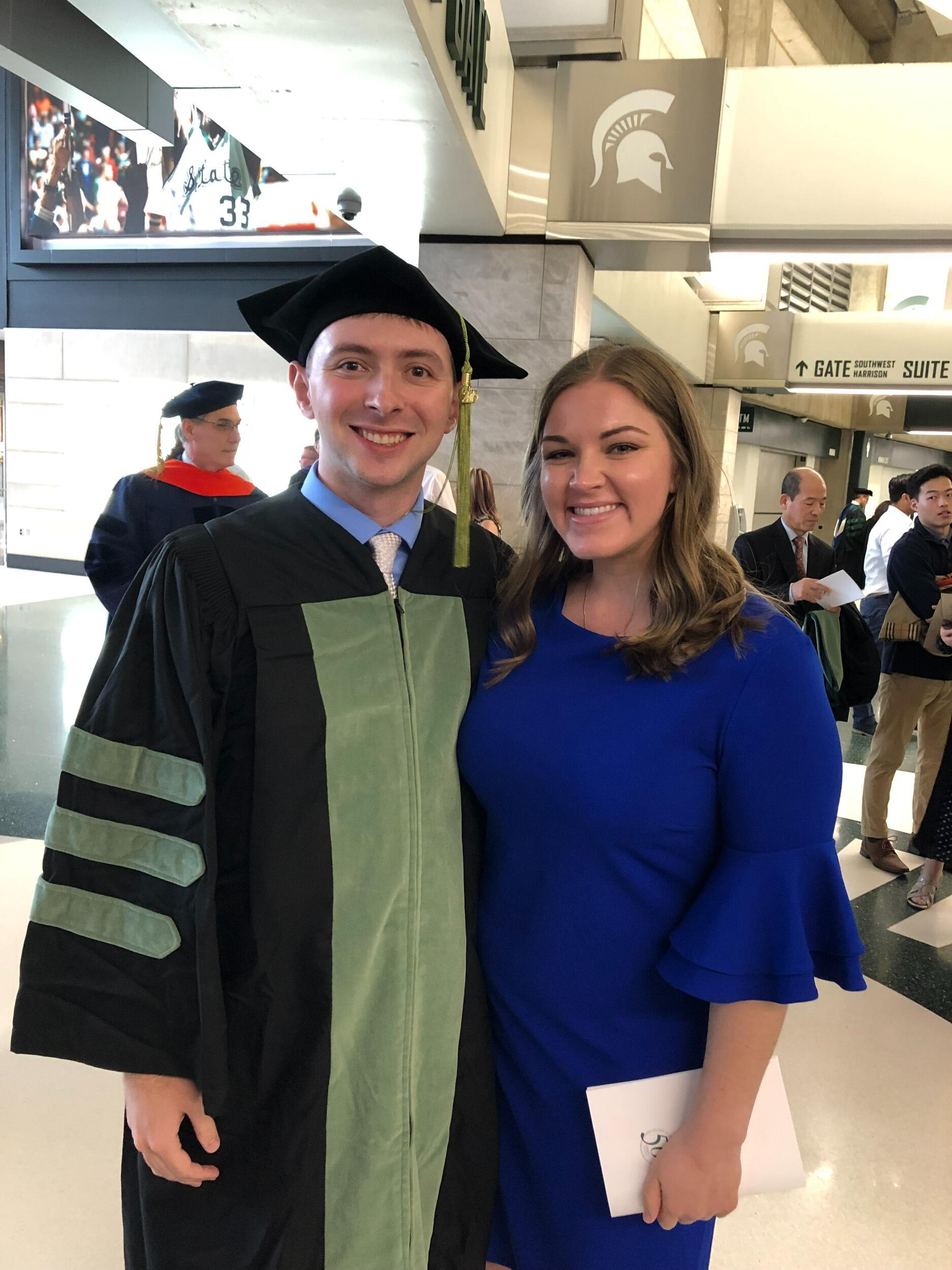 Tom's graduation from MSU medical school.