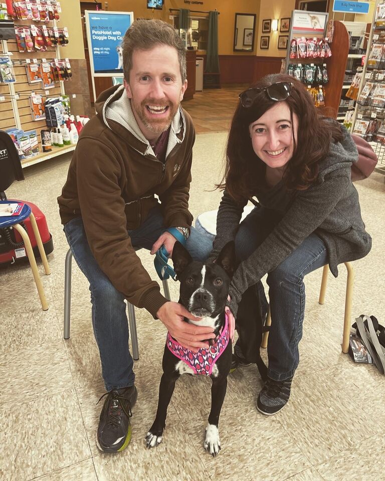 Petunia's "gotcha" day.  We love our little girl to death. 