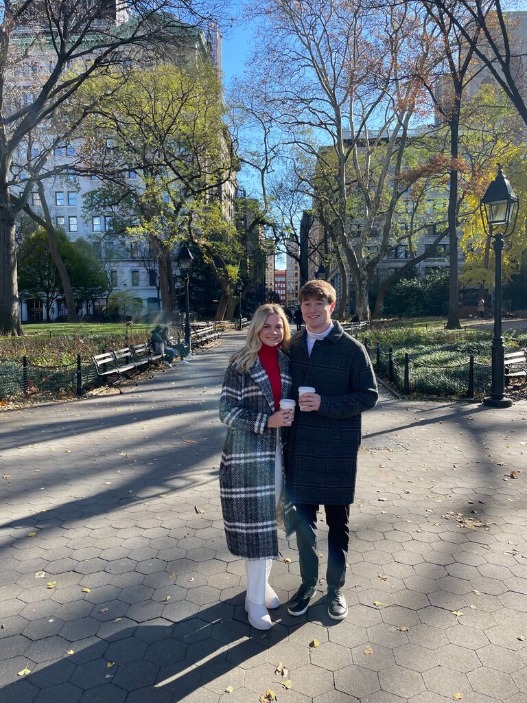 Kicked off our first trip together to NYC,  which has turned into an annual Christmas trip. 
