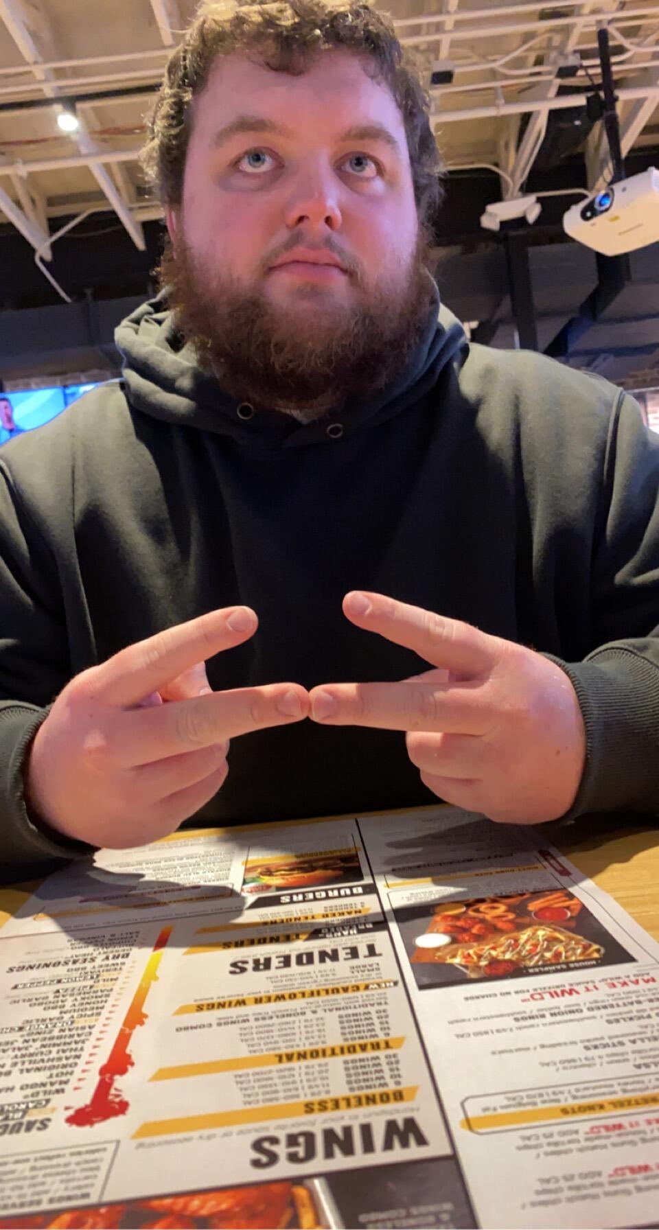 ....So we could spend the ACTUAL holiday at one of our favorite places to go together - none other than Buffalo Wild Wings.