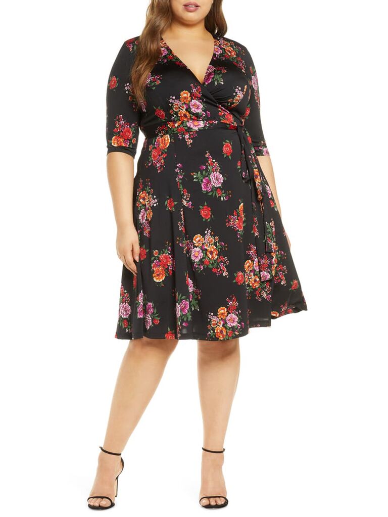 falling flowers frock dress