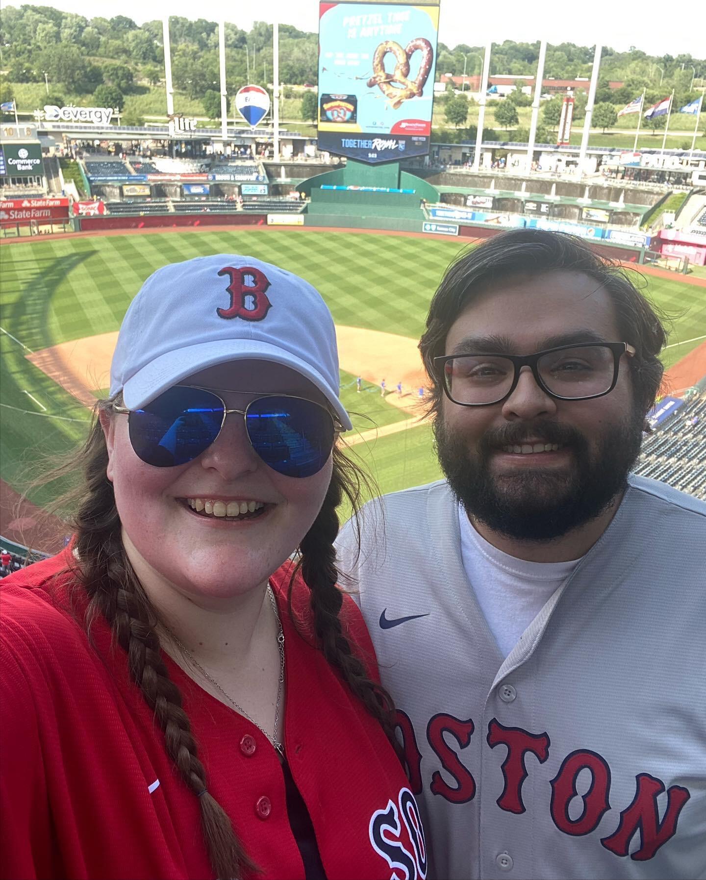 Savannah and Colin traveled to Kansas City to watch the Red Sox (Colin's favorite MLB team) play the Royals. It was 100+ degrees and the Red Sox lost, but they had an amazing time together!