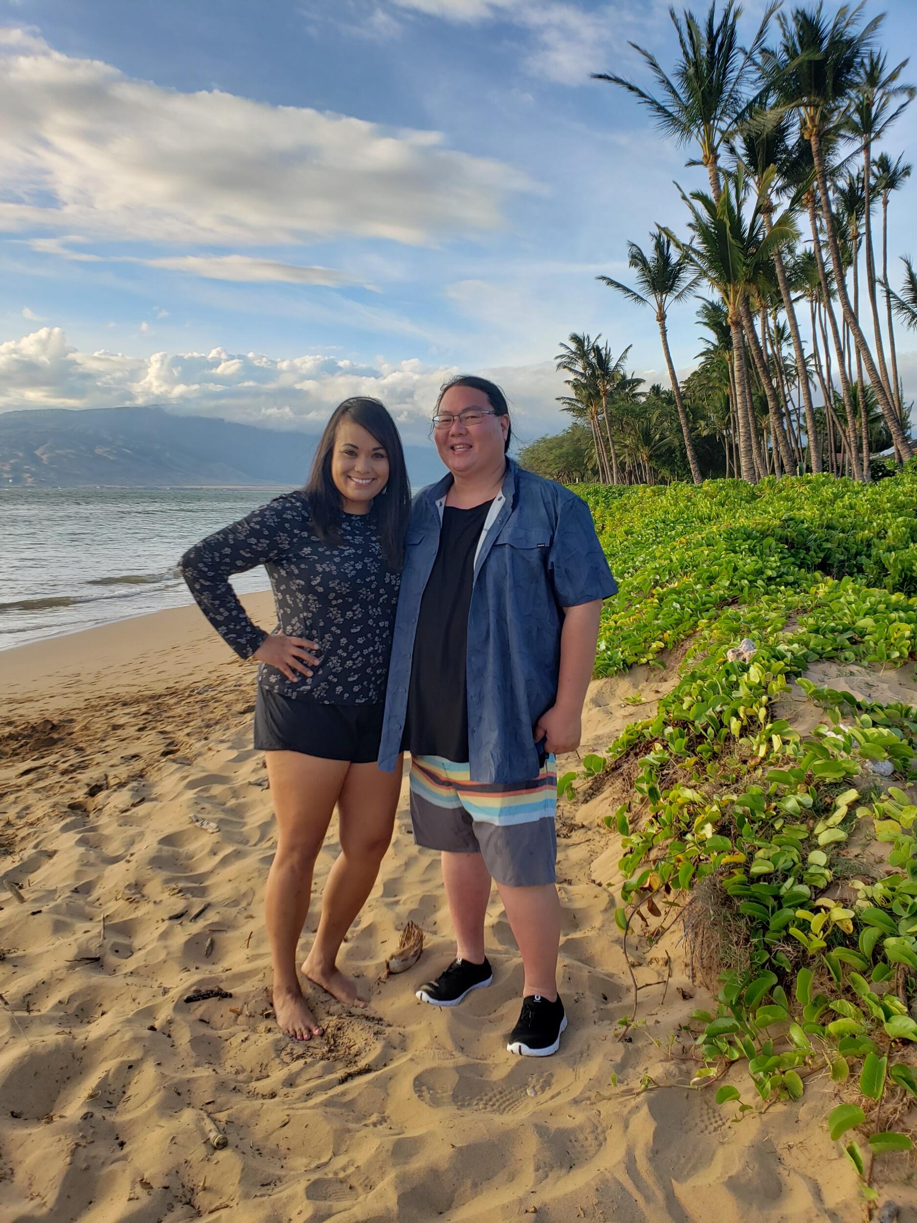 In October, Stephanie and Steve traveled to Maui. 