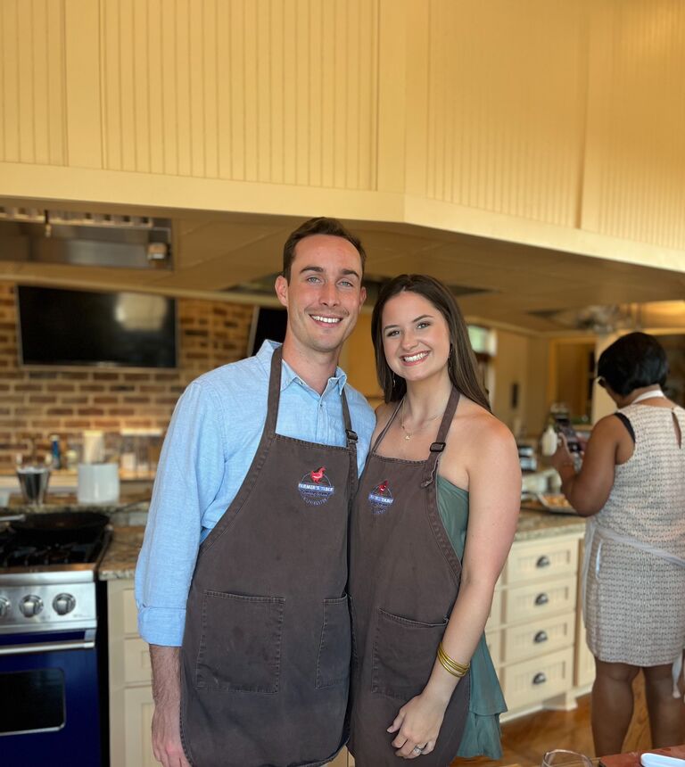 Cooking school. Let's just say we needed it!