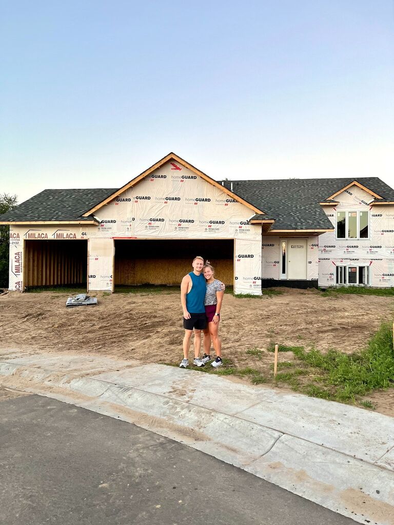 Just two kids who fell in love. We knew we wanted a home to grow into, space for our dogs to run, and walls to fill with love. We found that in East Bethel, MN - a year later we are still finding new ways to decorate and keep the yard alive. 