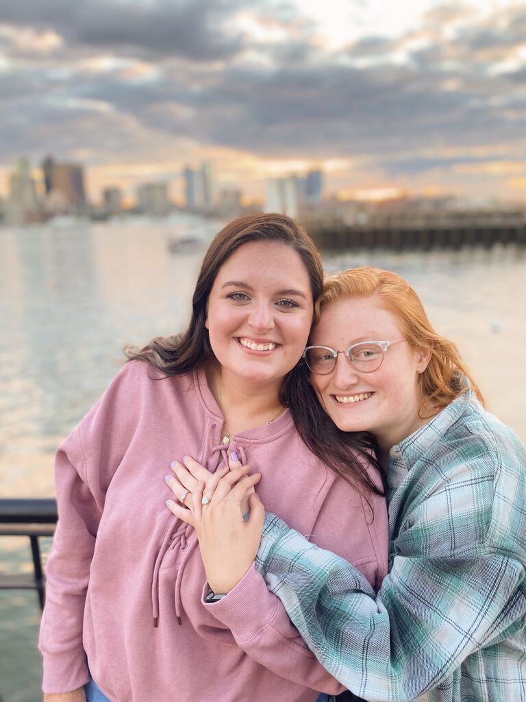 Morgan proposed to Kelsey in Piers Park, East Boston
