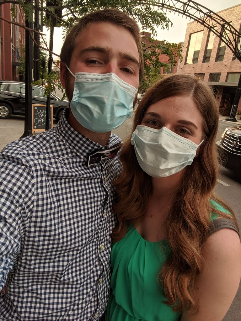 The pandemic began very soon after we started dating. Because Christan was working in healthcare and I was traveling for work, we didn't get to see each other all too often but kept growing our short-distance relationship.