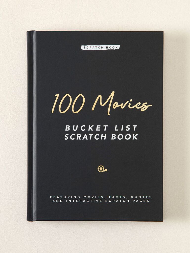Scratch-off book with 100 must watch movies gift for child's boyfriend or girlfriend