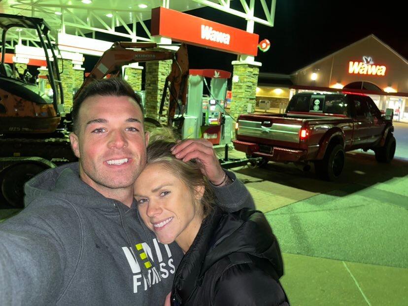 Bailey and Will drive to Glenmoore, PA to become owners of a Kubota U25 Mini Excavator.