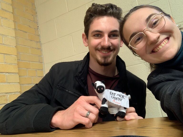 Who said school can’t be fun? Especially when you find a cow that comes with free Chick-fil-a :D