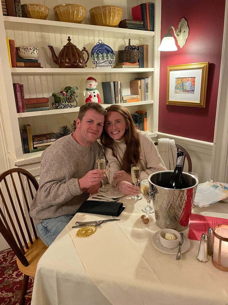 Dinner at the Quechee Inn to celebrate the start of something new!!