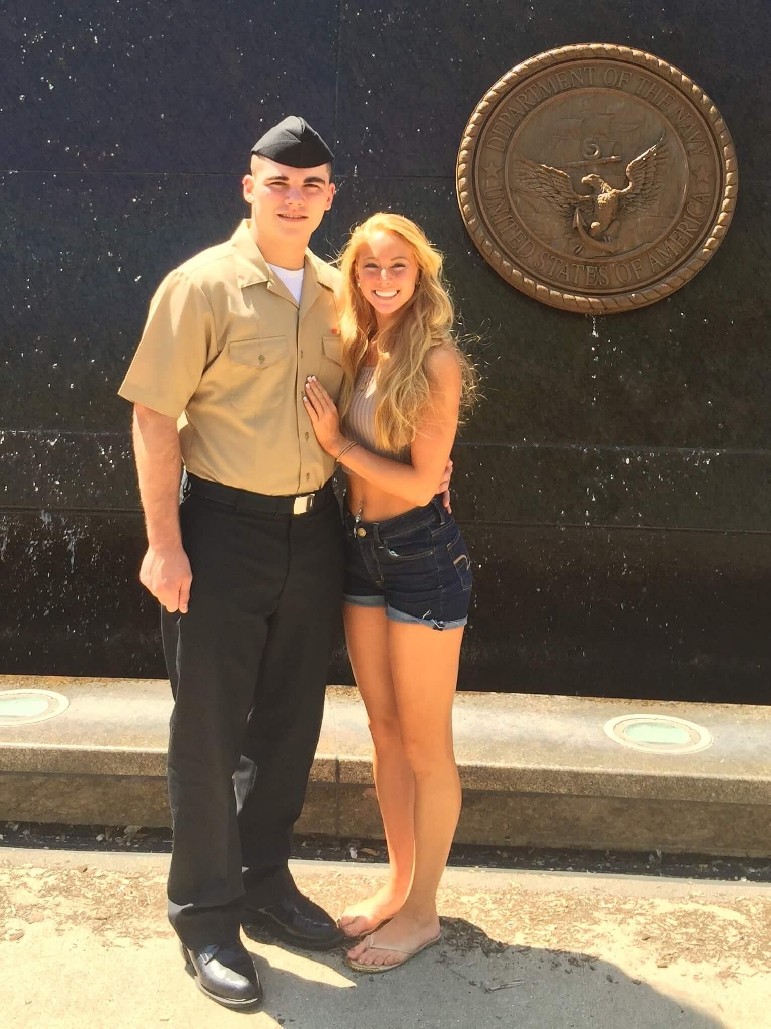 Celeste called TJ endlessly as she missed him so much during his time in A-school at Great Lakes, Illinois where he was studying for his position in the Navy. He graduated top of his class that catapulted him in his naval career. 