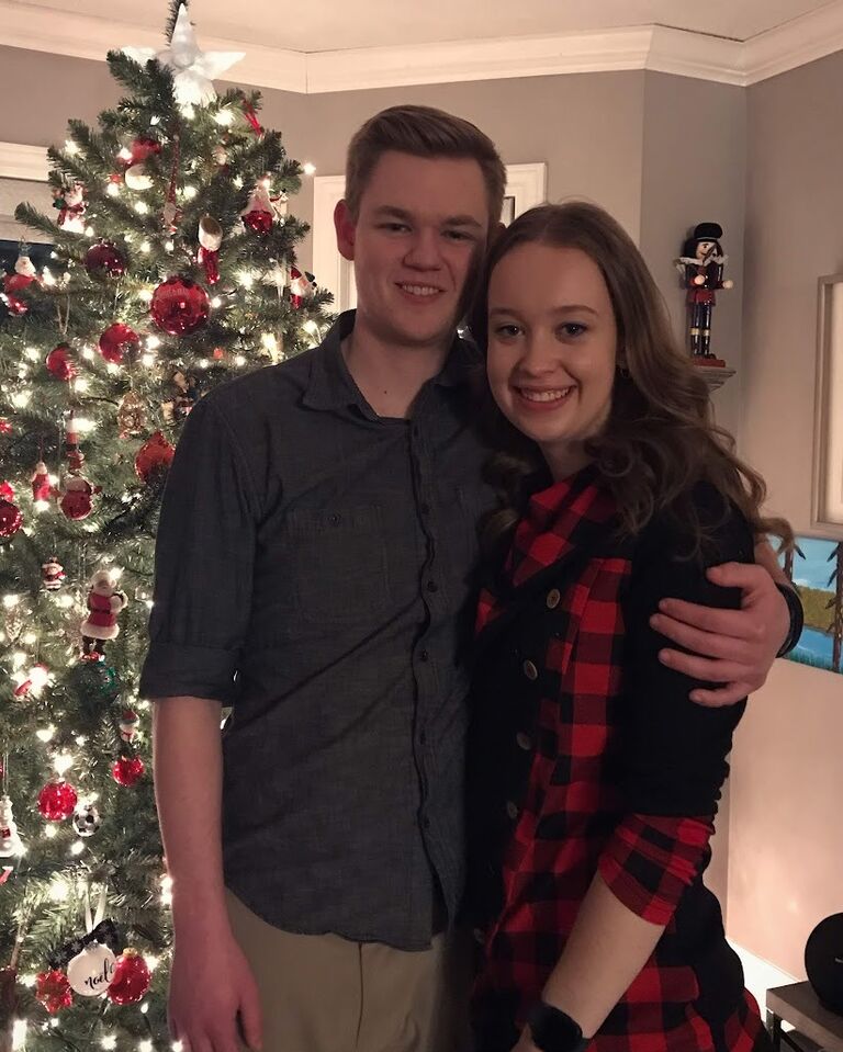 Our first Christmas together.