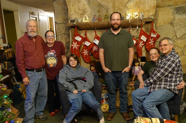 Christmas with Joanna's family