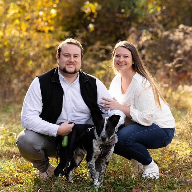 Amanda and Luke became dog parents when they adopted Clay!!! 