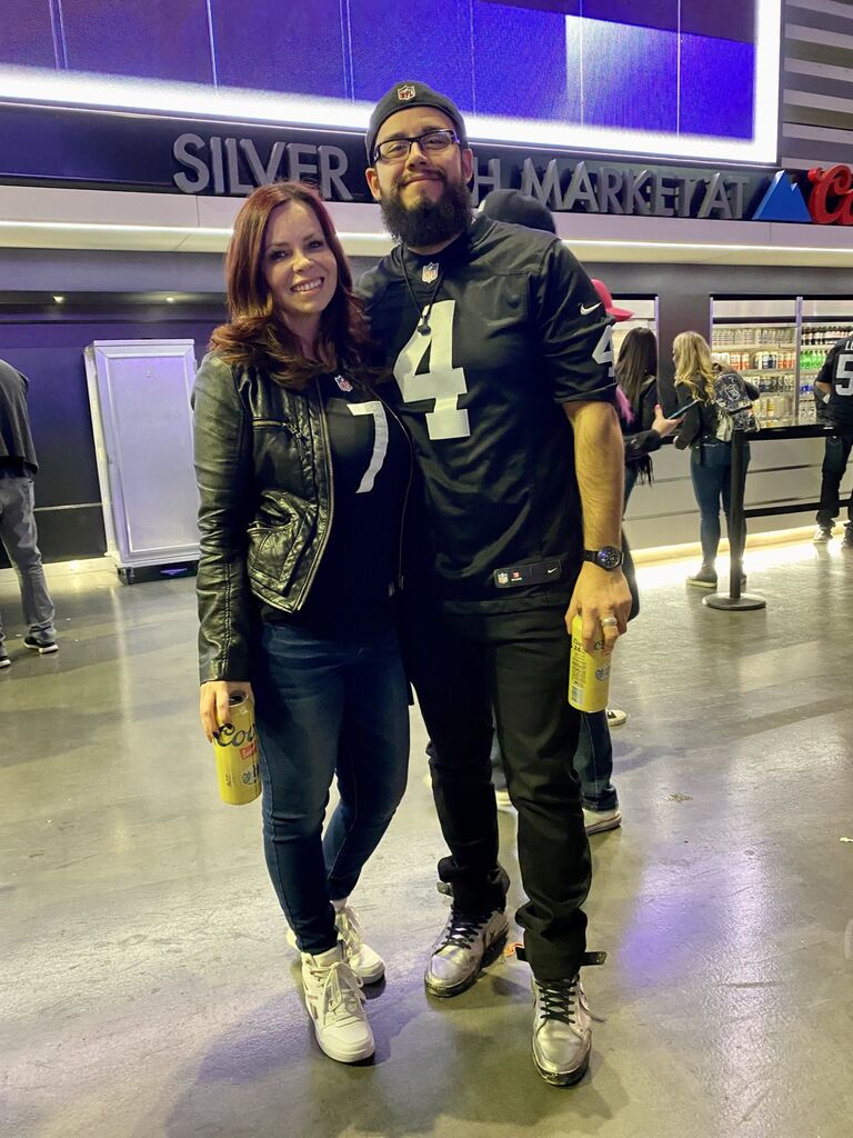 We begin the tradition of going to Raiders games together (while I secretly wear my Steelers jerseys). Our love of football has always been at the core of our friendship, and my trash talking! 