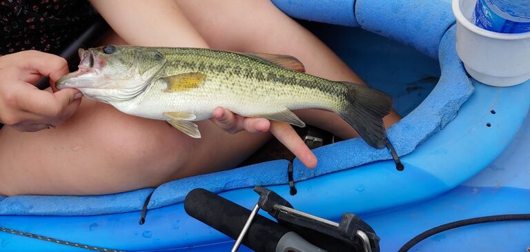 Kayak fishing together