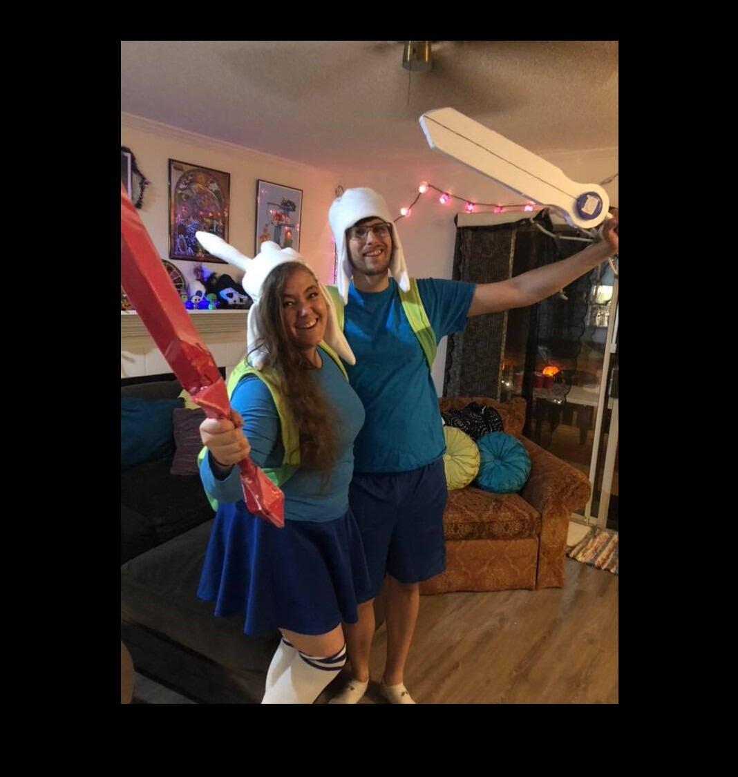 Halloween is Jasmine's favorite holiday and Dan never fails to support her love for it. The couple have had some excellent homemade costumes including this one inspired by Adventure Time.