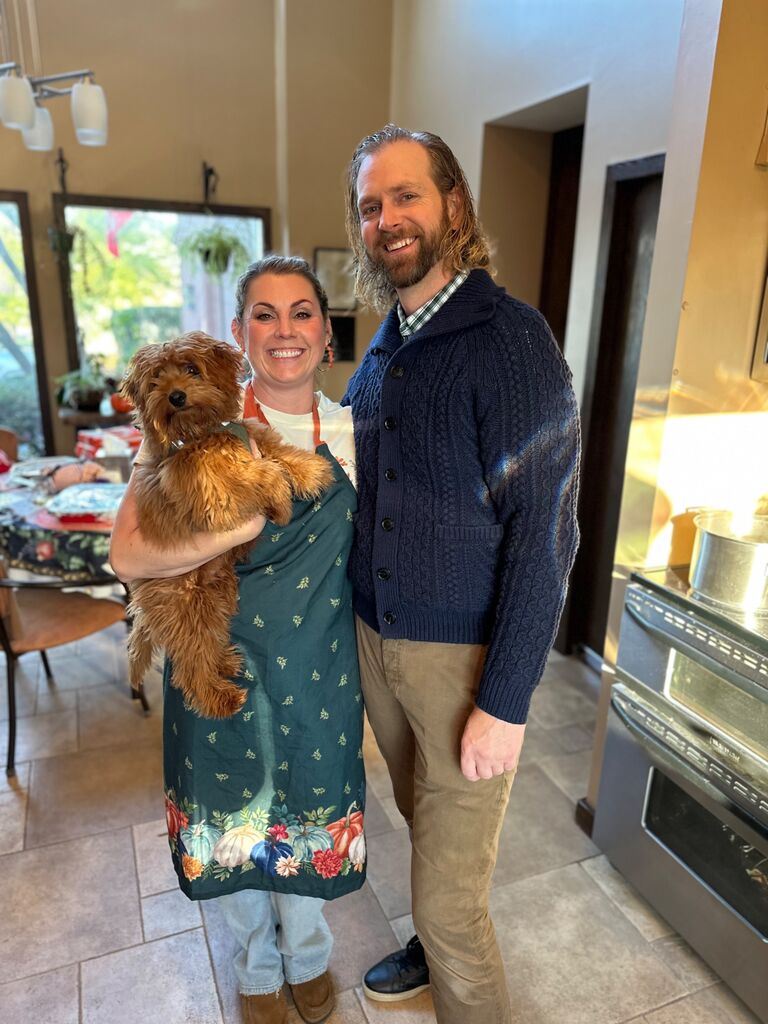 In August of 2023 we welcomed a new addition to our family. He's pretty nuts. He's furry. He has a million nicknames. He's very entertaining. We love him dearly. His name is Nemo, the mini golden doodle. 