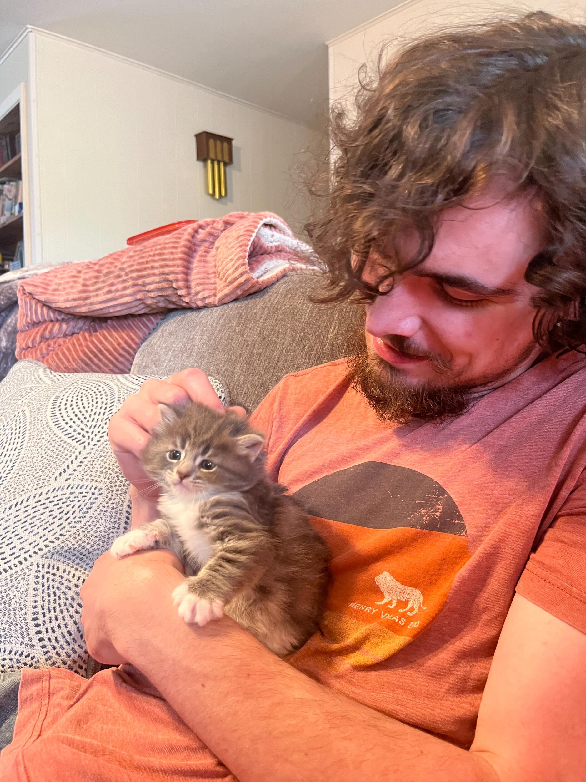 We got a kitten... her name is Biscuit.