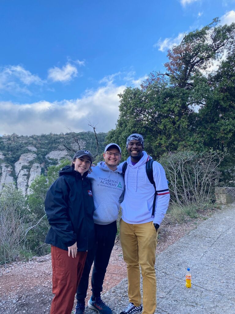 Climbing Montserrat with Kayvon near Barcelona, Spain!
We sang hymns riding up the train and climbing up the mountain.