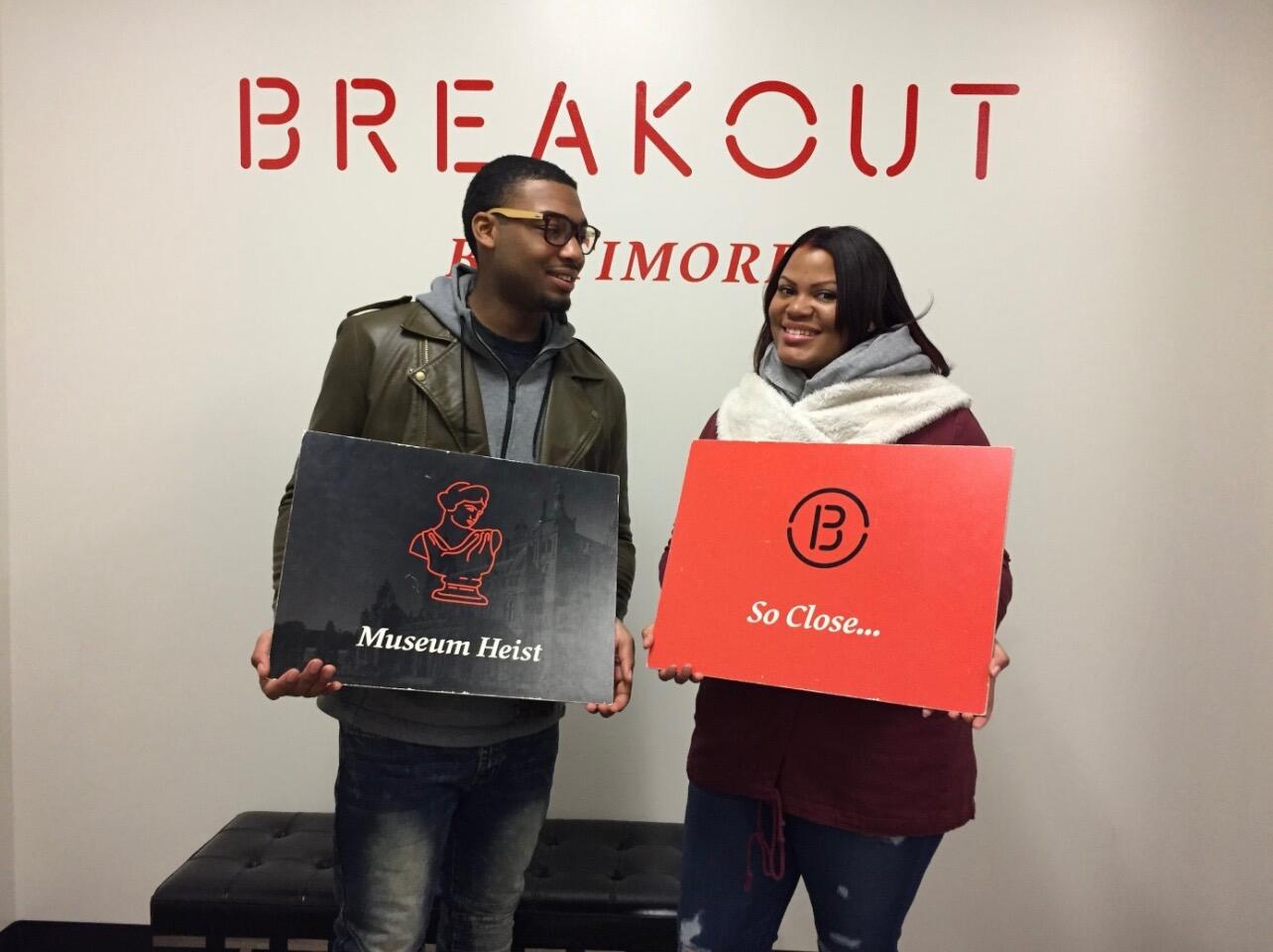 Our First Escape Room … but more importantly check out that loving gaze! 