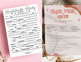 Two printable bachelorette party games