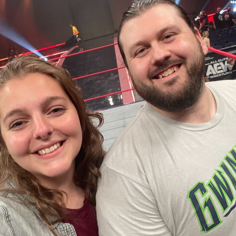 AEW. 

CM Punk's last weekly show in AEW before "the incident," but he's back, baby! Also, the guy who got us in the ring after the show said Jared ran the ropes quite well, good job babe.