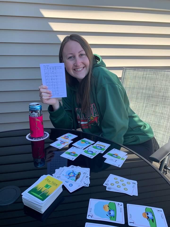 Most days spent on the deck ended with Erin winning games!