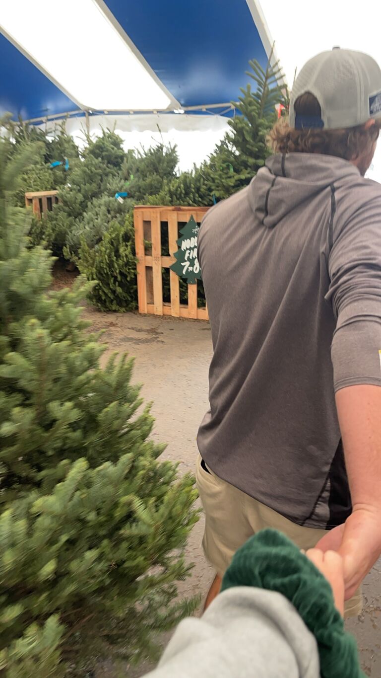 Christmas tree shopping in San Diego!