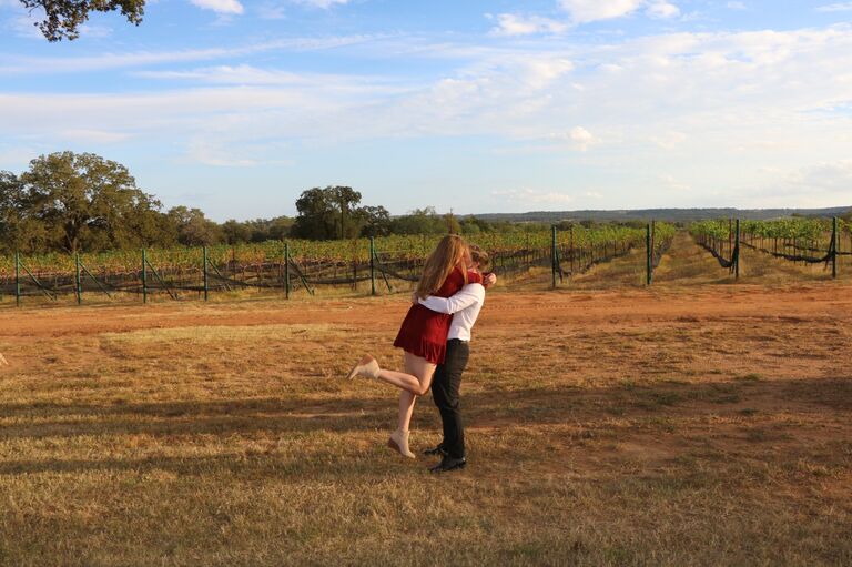 Alyssa was so surprised because Kyle had told her he was going to wait until he graduated from his master's program. He had been planning to propose since the beginning of 2021 when he started his master's program! 