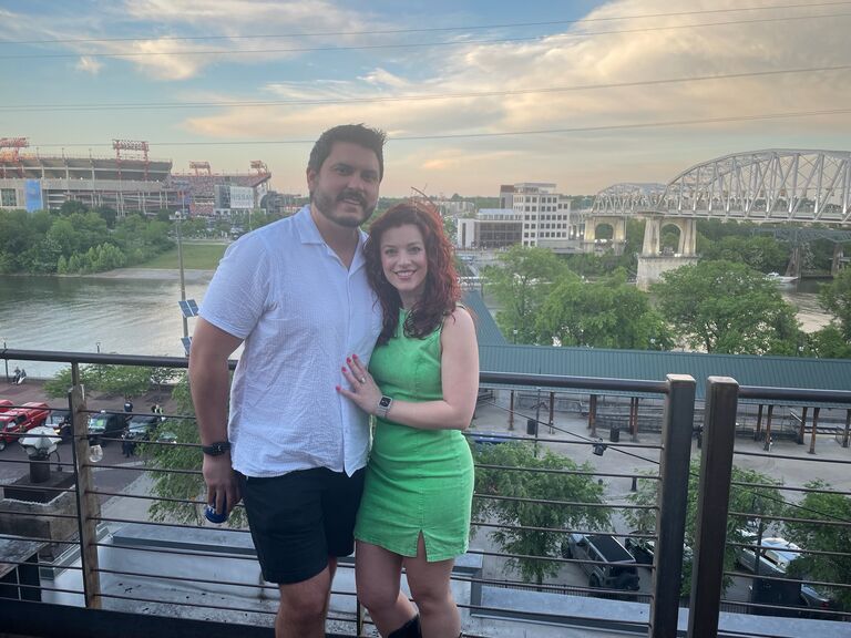 Nashville trip to visit, maid of honor, Tara and groomsman, Ben & fiancé, Maricela 