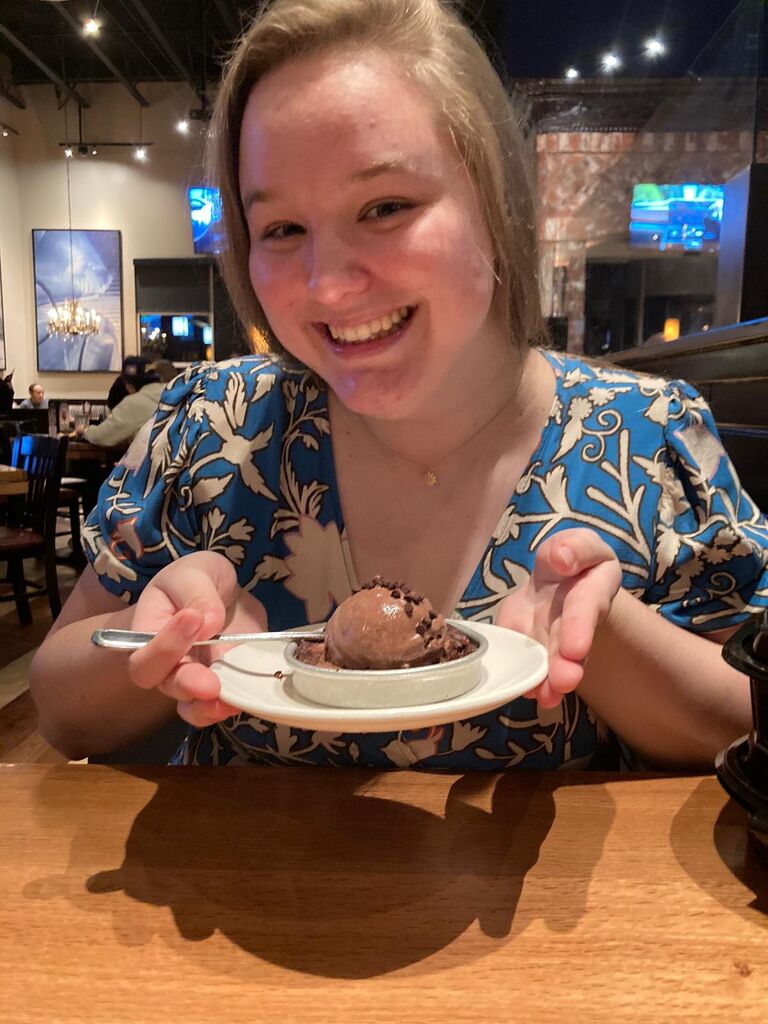 Simon took Emma out for an early birthday...