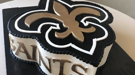 NEW ORLEANS SAINTS Football Symbol Sign Tiered Tray Decor Fleur de lis