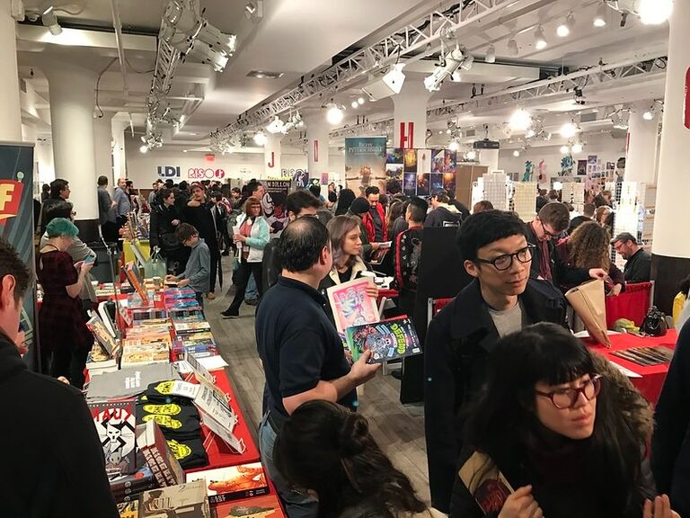 Sam accidentally walked by Spenser while he was tabling at MoCCA, which is Manhattan's largest independent comics and cartoon festival. Only months (and several dates later) did Sam realize where she had seen Spenser before.