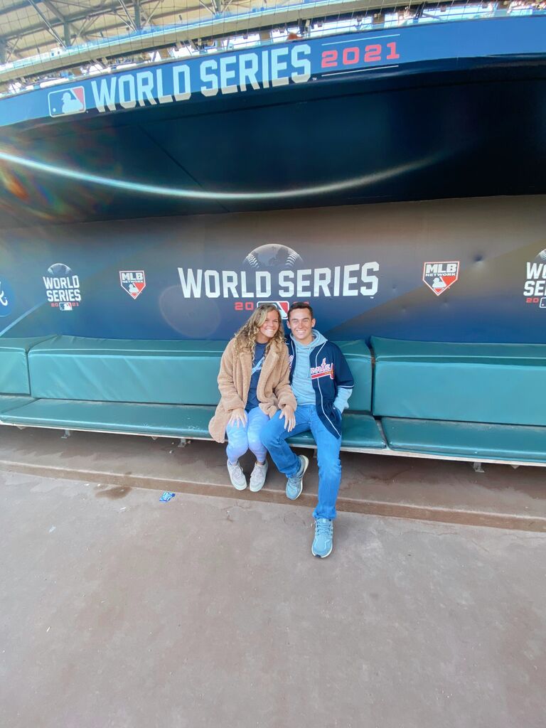For my birthday, Emma surprised me with a tour of Truist Park, right after they won the World Series! Go Braves! - Luke