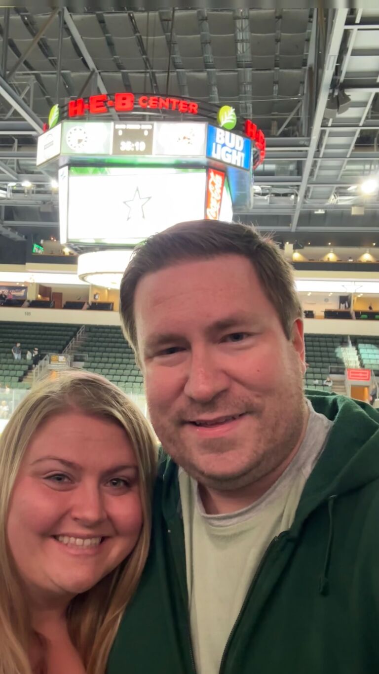 Andrew takes Spencer to her first Texas Stars game. It’s the first of so, so many. Spencer also meets Bella for the first time and becomes convinced the incessant licking means she’s trying to eat her.
