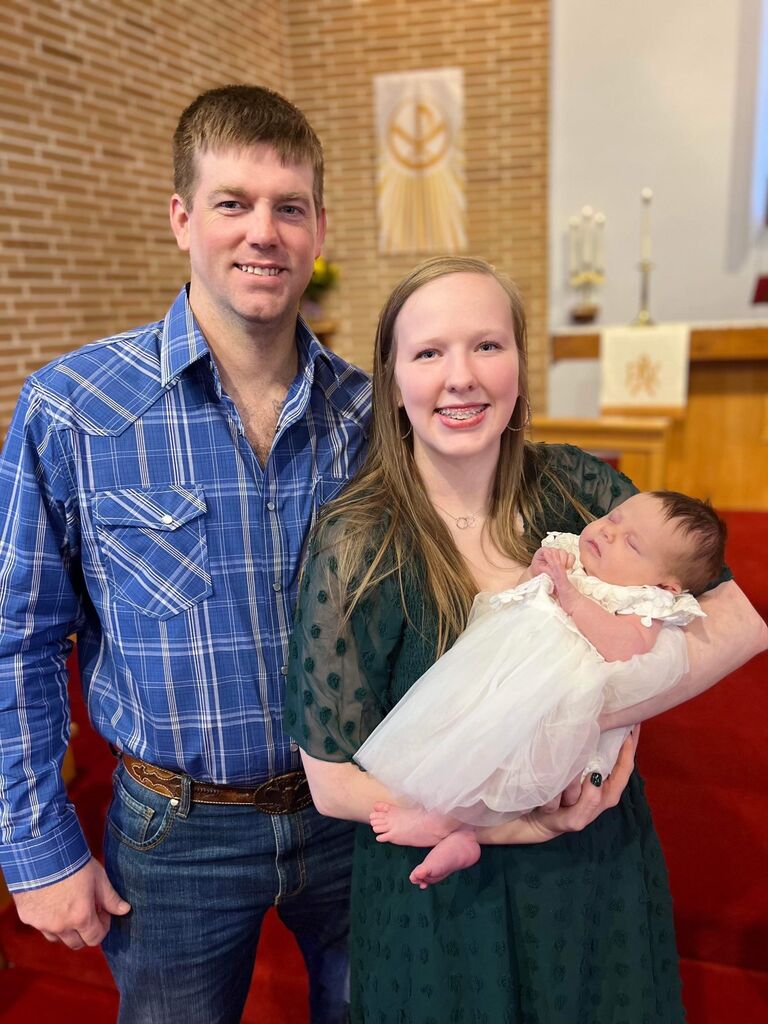 The Baptism of our goddaughter Emersyn.