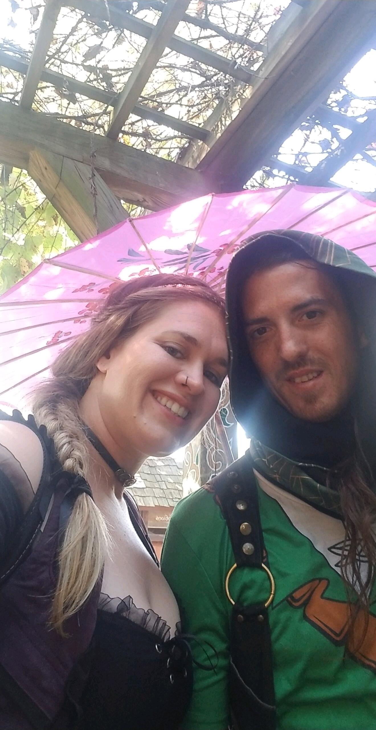 One of our favorite places, The Michigan Renaissance Festival! 🍗🤹‍♀️