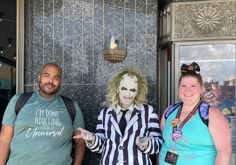 Meeting Beetlejuice at Universal 