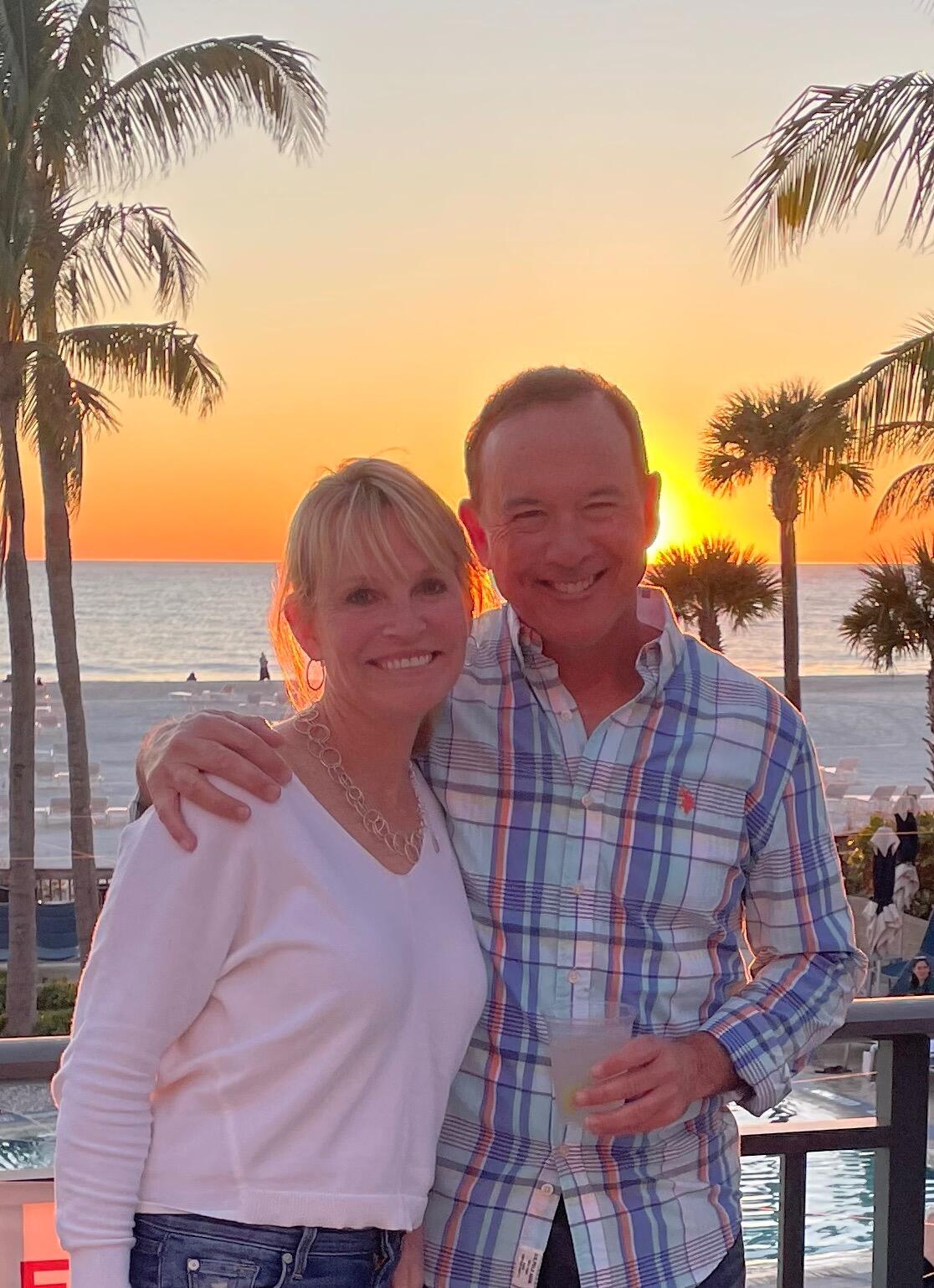 A beautiful sunset on Lido Key, Florida