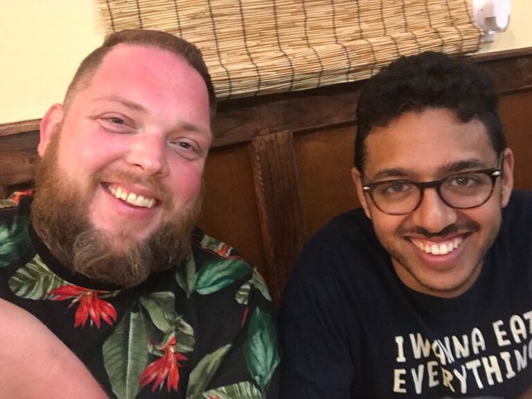 Perhaps our first selfie together, take just a few months into dating. 