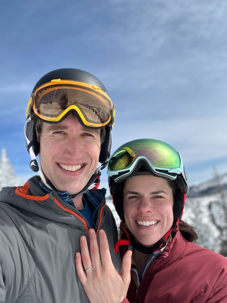 James surprised Sara on the top of Monarch Mountain and asked her to marry him - she of course said yes!  
