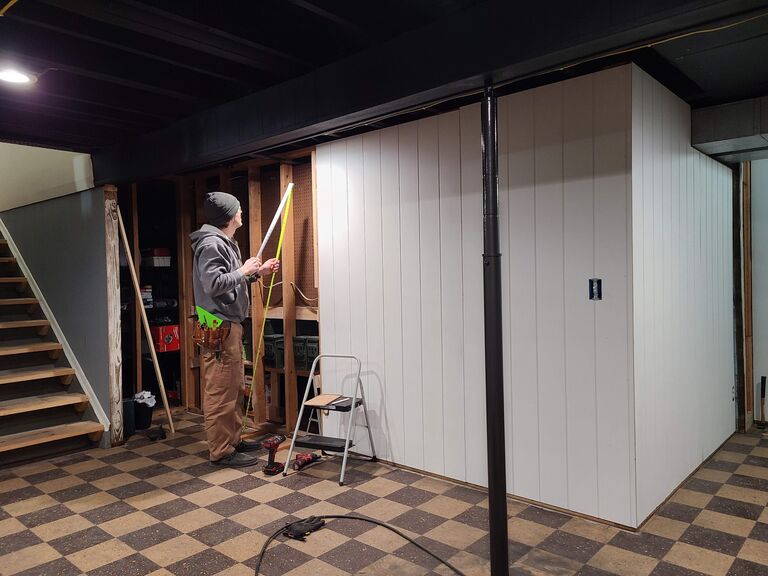 Our basement renovation project is in full swing