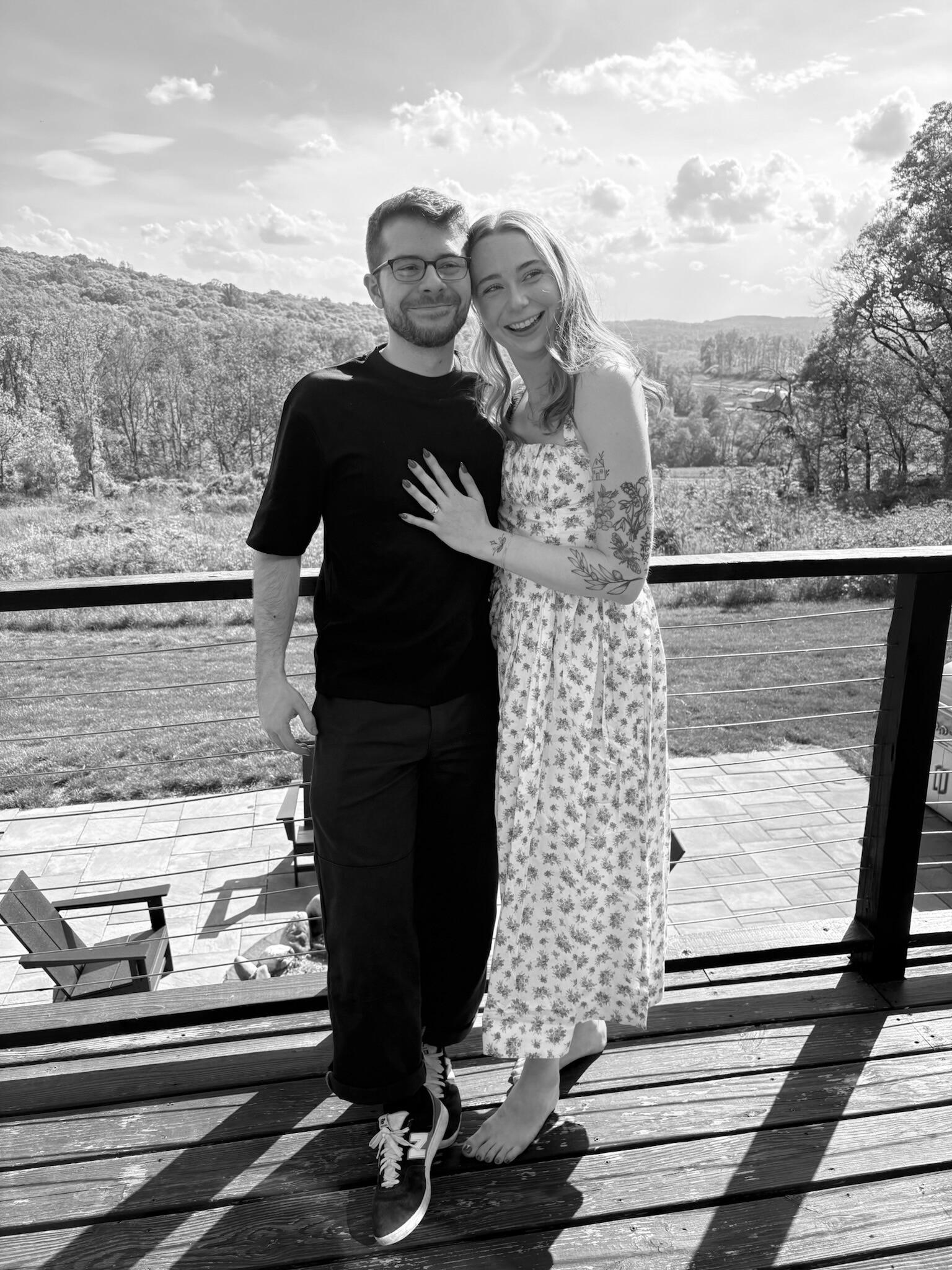 we got engaged and celebrated our 5 year anniversary surrounded by close friends!