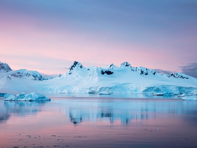 mythical honeymoons fading destinations climate change; location pictured antarctica