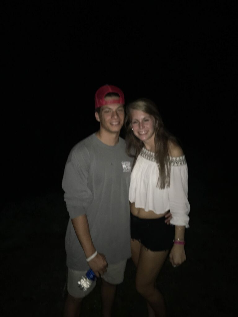 Robbie & Rachel's first picture together.