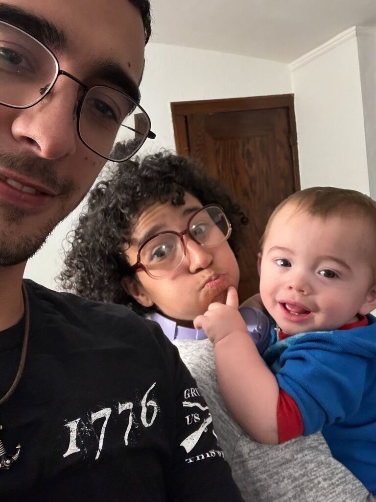 Hanging out with our nephew Amon'Tae